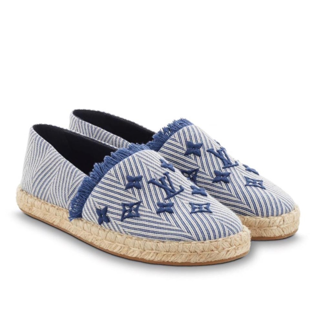Louis Vuitton 2018 Blue Sail Away Espadrilles 37.5